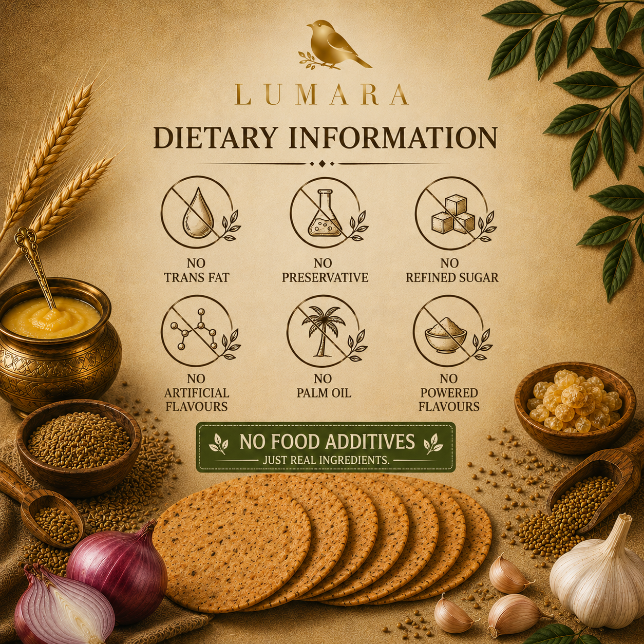 Lumara Curry Leaf Podi Crisps
